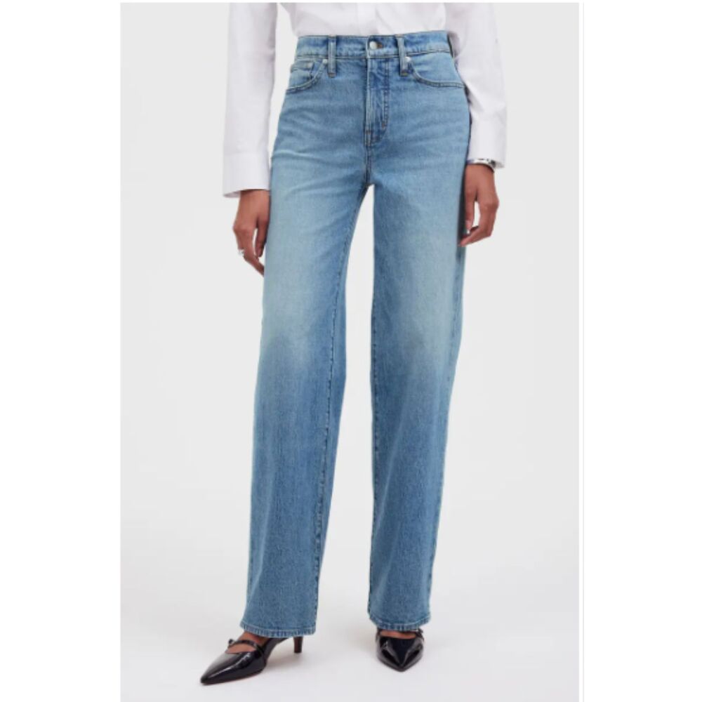 Madewell The Perfect Vintage Wide Leg Jean, Size 27T Tall (C6)